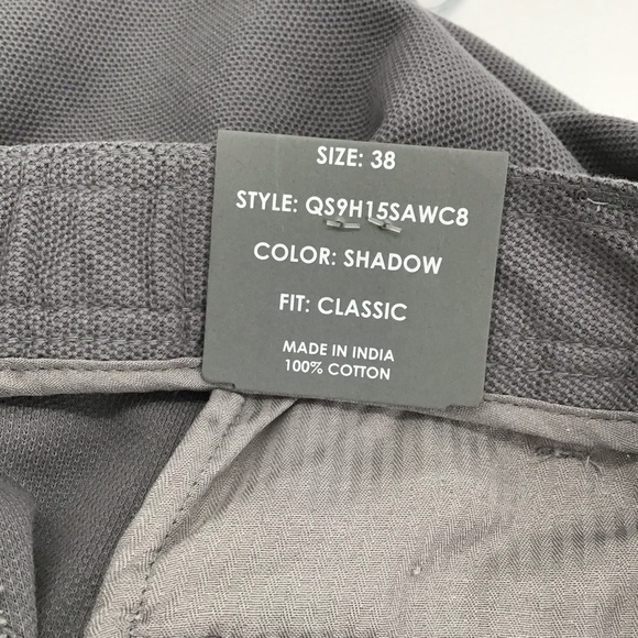 Hickey Freeman Men’s Classic Modern Fit Shorts Gray Elastic Casual NWT Size 38 - Picture 9 of 10